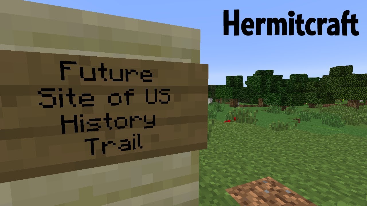 American History timeline trail on #Hermitcraft ep 2.076