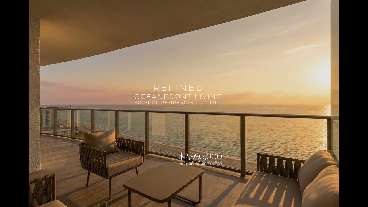 Oceanfront living, elevated at solemar - Pompano Beach #miami #luxuryrealestate