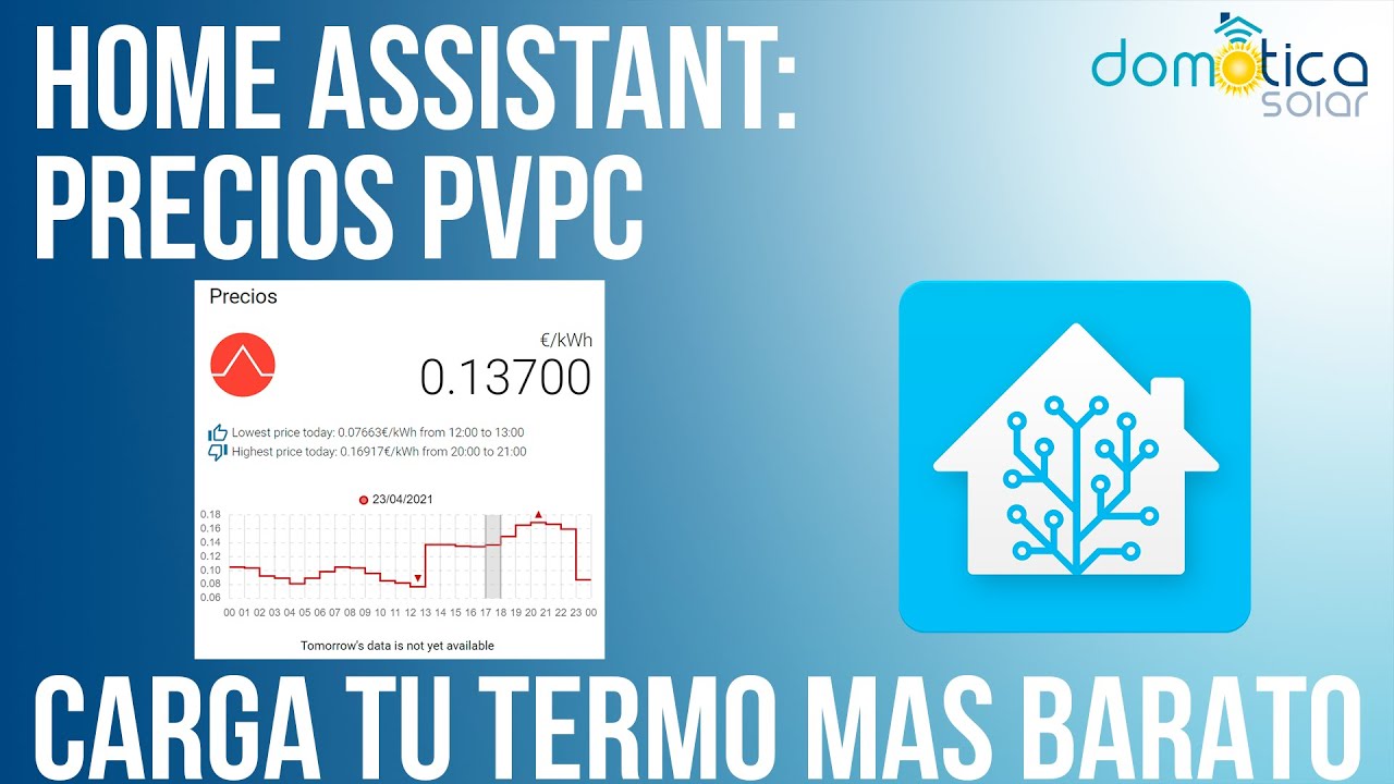 Home Assistant: Precios PVPC. Calienta tu termo más barato.