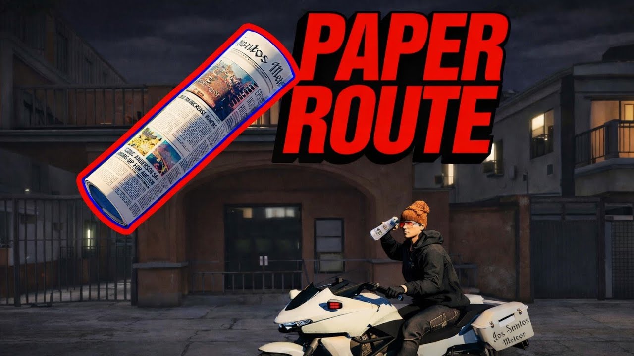 GTA 5 ONLINE : Je teste le métier du PAPER ROUTE 