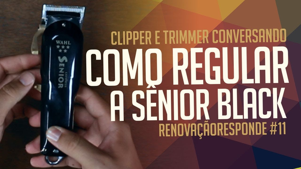 Como Regular a Wahl Sênior Black Cordless