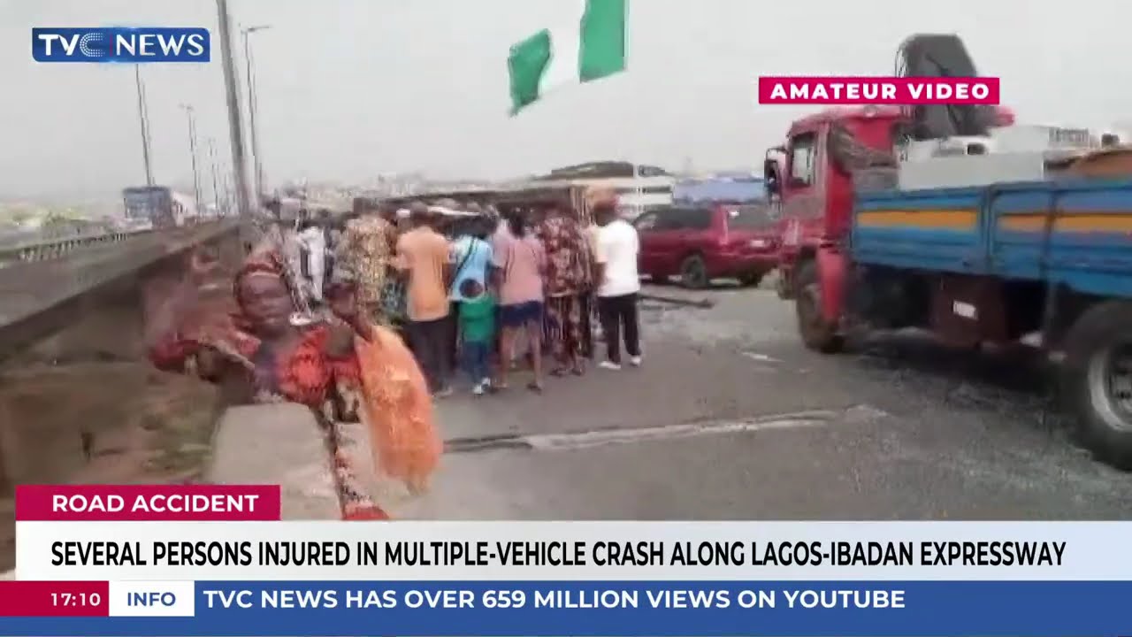 Several Persons Injured In Multiple-Vehicle Crash Along Lagos-Ibadan Expressway