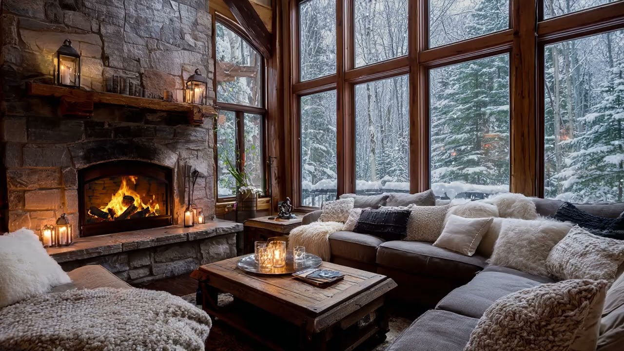 Winter Sound Drifting Indoors Letting Cold Hours Feel Calm and Soft 🌿 Inside Slowly