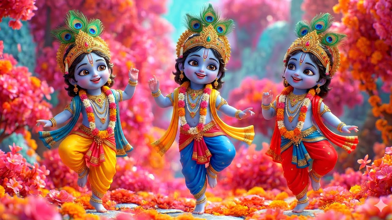 🌸 Baby Krishna Wedding Celebration | Cute Babies in Gorgeous Outfits 🥰 #Ai_cartoons_star 