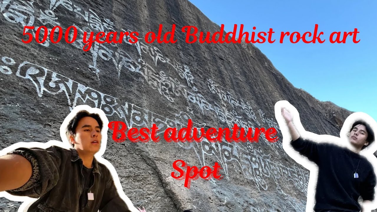 500 years old lacharick rock art | Spiti valley | Adventure spot  #spitivalley #scripture #buddhism 