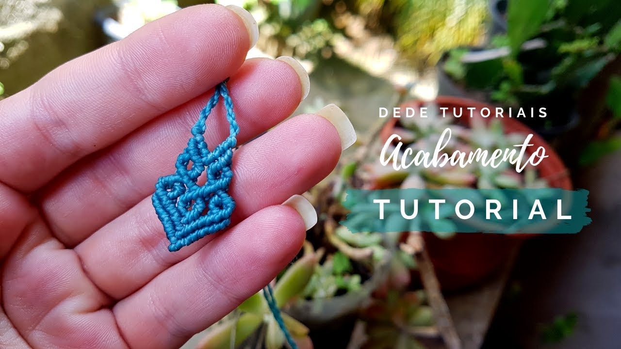 Dede Tutoriais | Como fazer um acabamento no final do colar #275