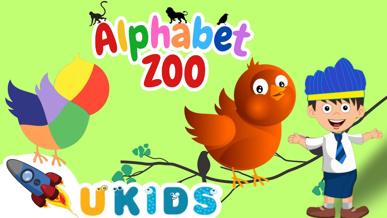ABC Zoo | ABC Animals Zoo | ABC Zoo Animal Alphabet With JiJi | U-Kids