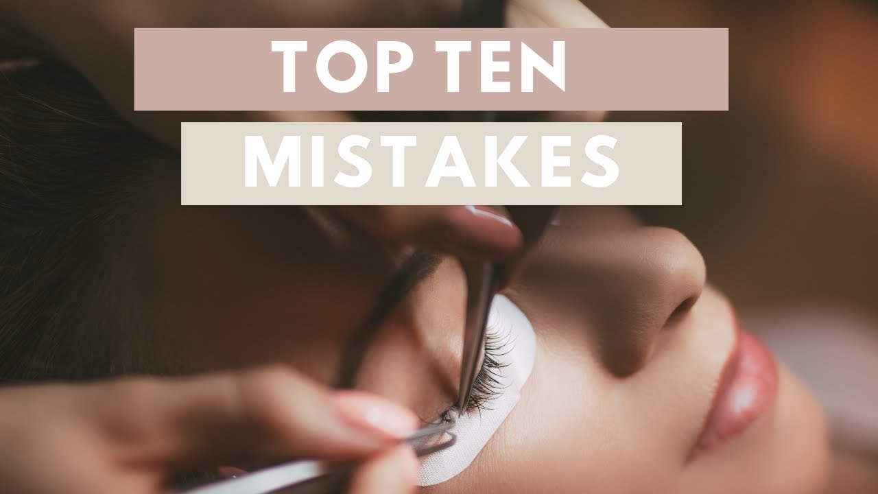 10 Important errors to avoid committing when doing eyelash extensions