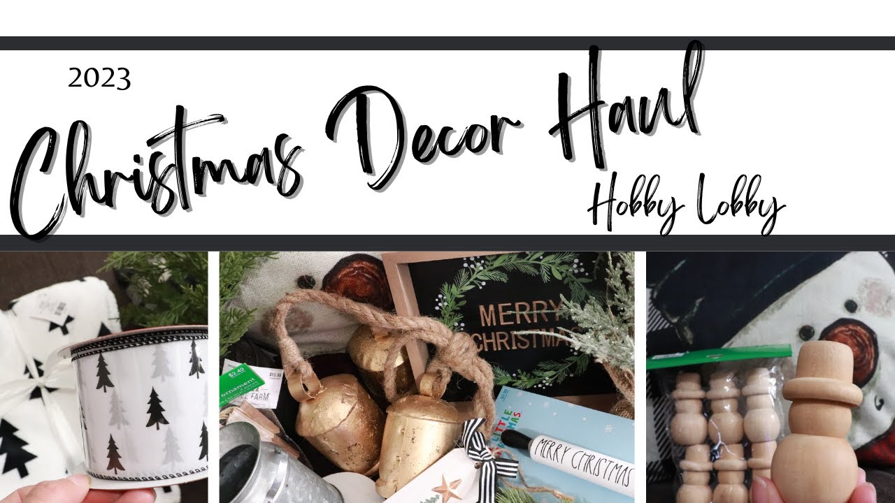 * NEW * Hobby Lobby Christmas Decor Haul | 2023 // ClutteredCorkBoard