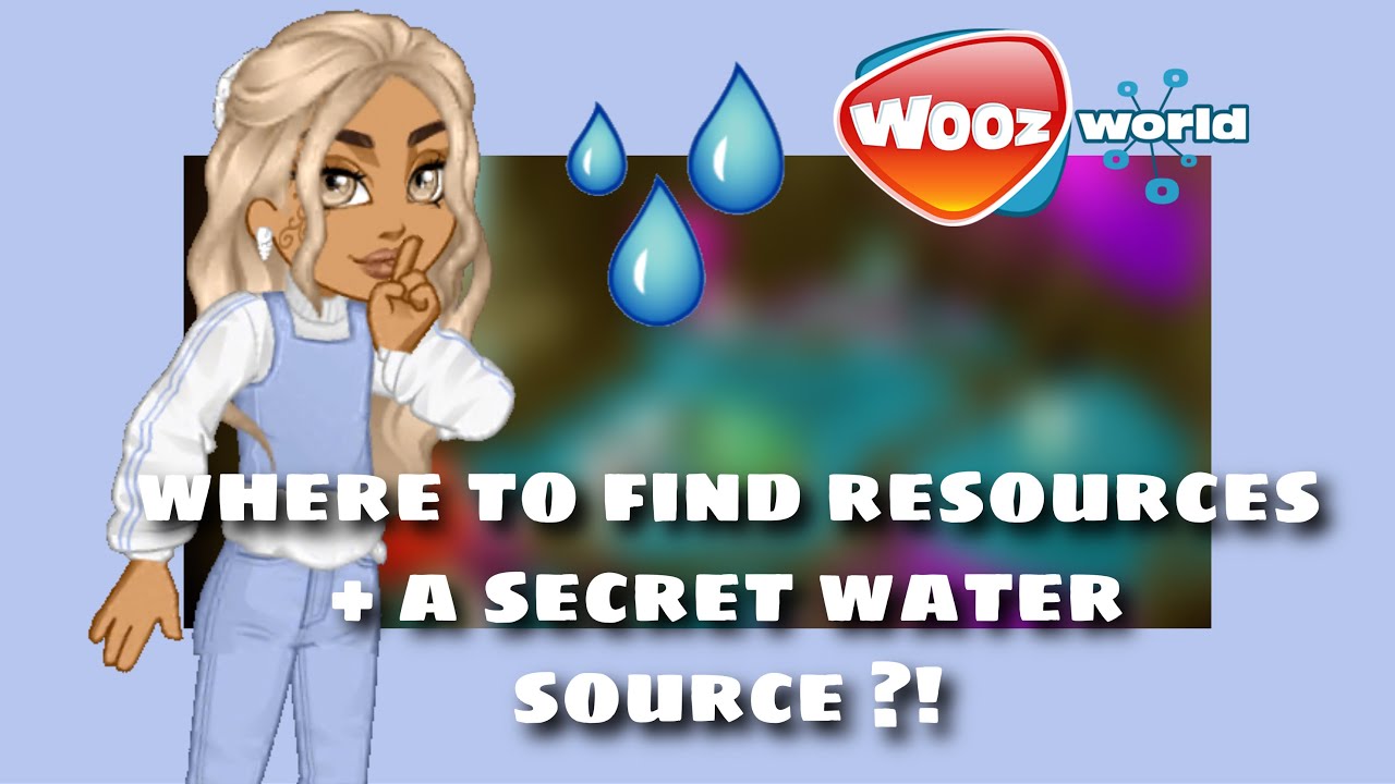 WHERE TO FIND RESOURCES + A SECRET WATER SOURCE ?! | WynterWooz - Woozworld