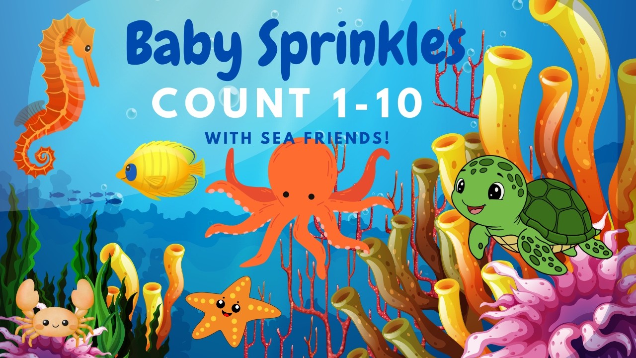 Count 1–10 with Ocean Animals 🐠 | Learn Numbers for Toddlers & Babies | Baby Sprinkles