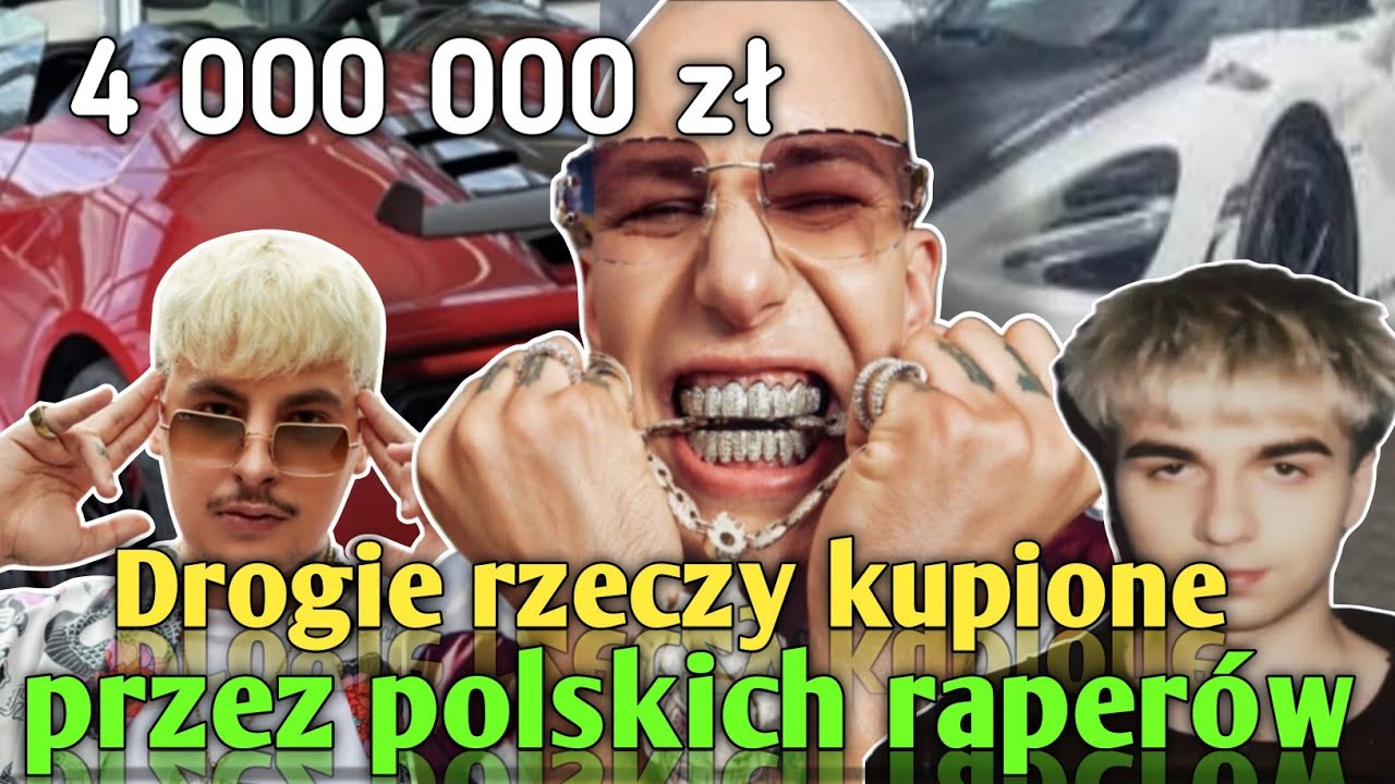 Drogie rzeczy kupione przez polskich raperów (White 2115,Mata,OKi,Żabson,Kizo,Malik,Popek)