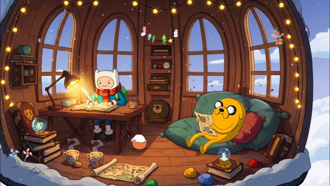 Snowy Study Lofi 📖 Cozy chillhop for deep concentration