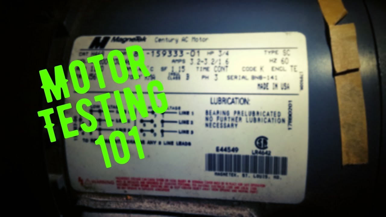 Motor Testing 101 - Testing a Motor with a Klein Tools ET600 Meter