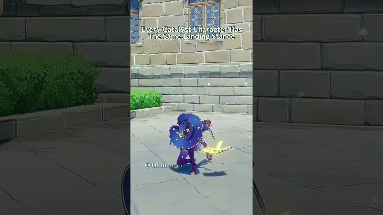 Genshin Impact These Catalyst Characters Have Unique Landing Stances