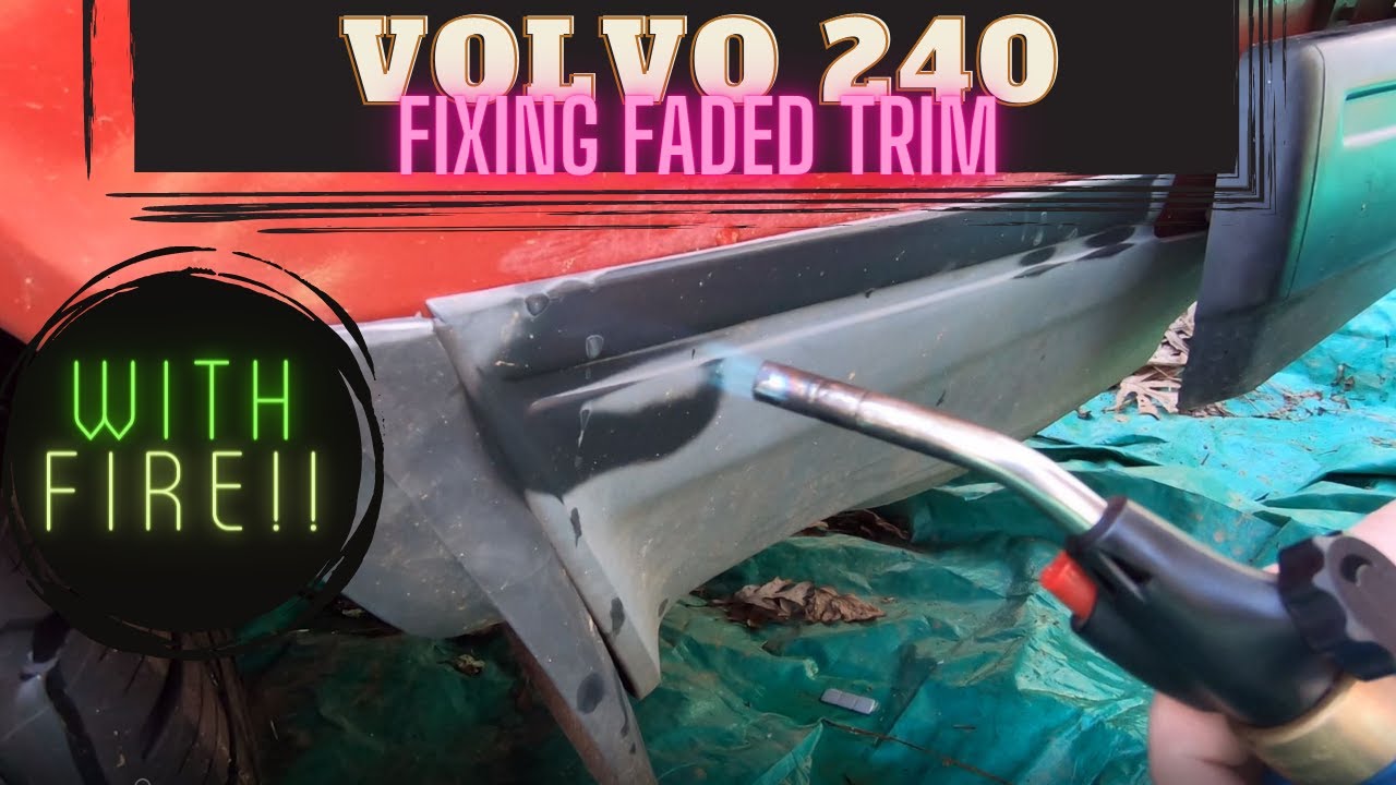 How to Fix Faded Volvo 240 Trim.