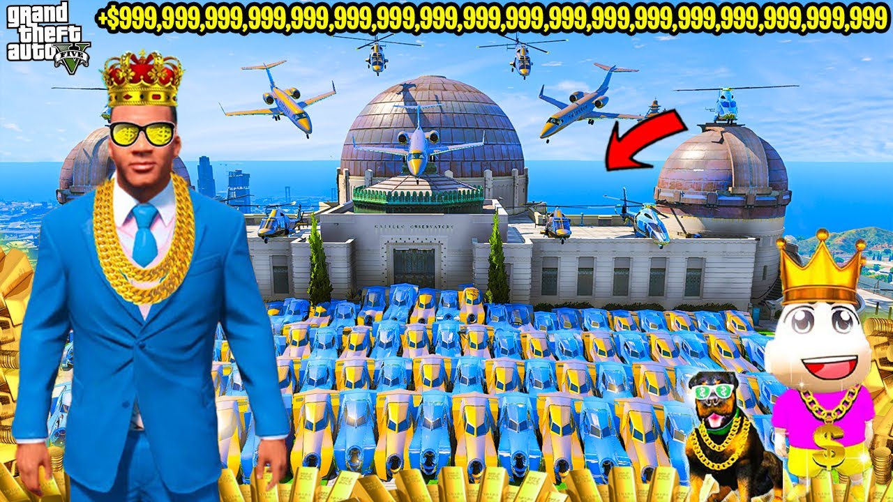 FRANKLIN SIMPLEMAN BECOME RICH And OPEN NEW BILLIONAIRECAR Showroom In GTA5 || LEOgamerZ