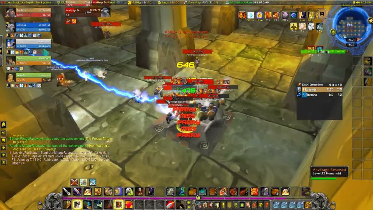 MOP - Level 58 - Tanking Blackrock Depths