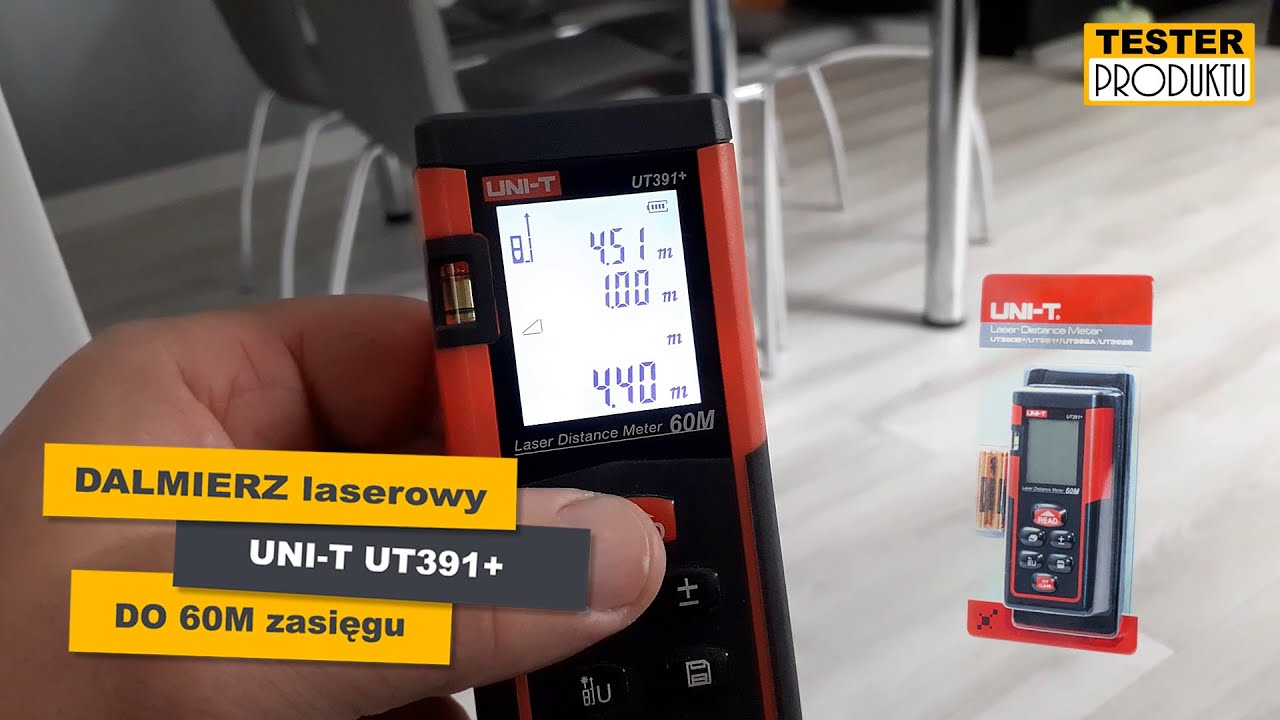 Dalmierz laserowy UNI-T UT391+  𝐰𝐞𝐫𝐬𝐣𝐚 𝐝𝐨 𝟔𝟎𝐦 📏📲
