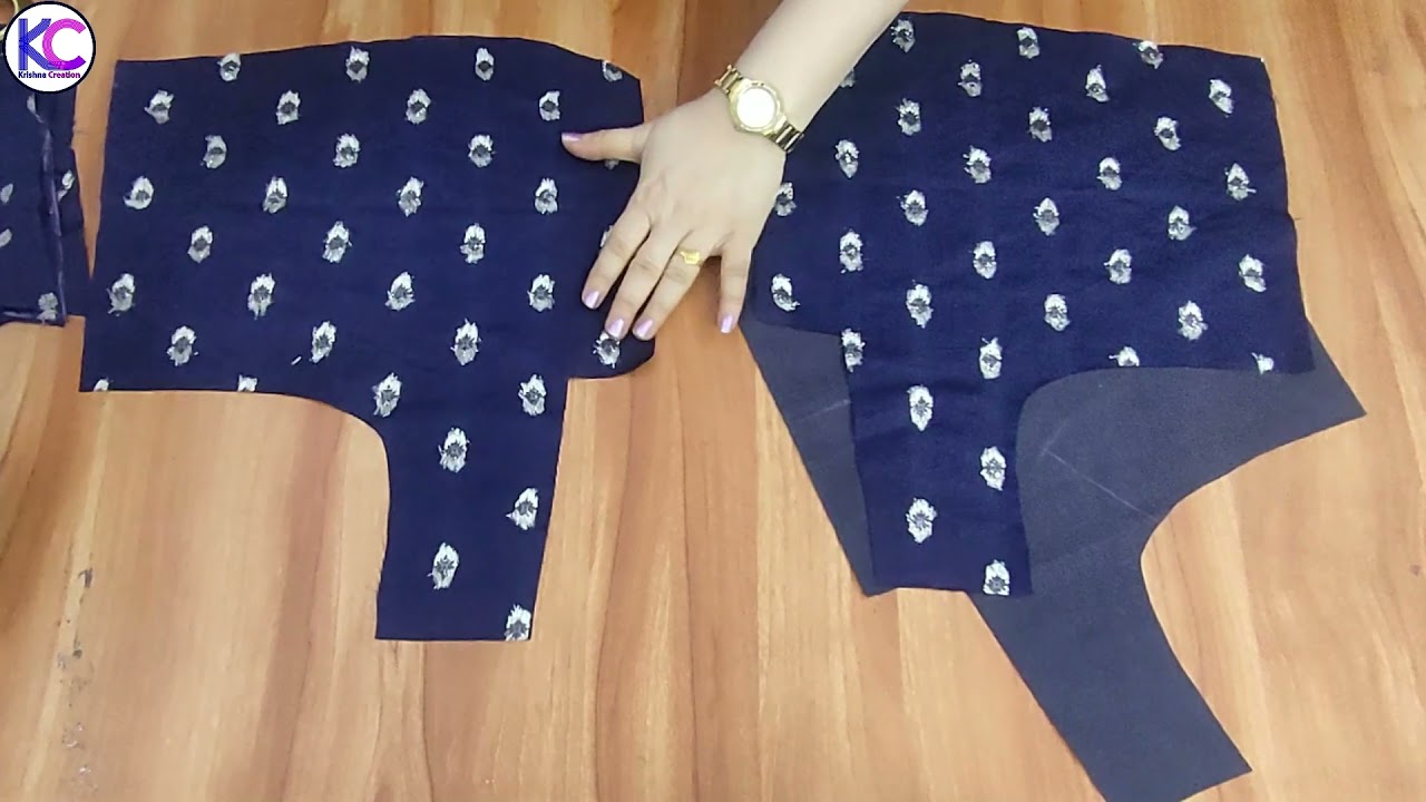 4 dart Belt Blouse || बेल्ट ब्लाउज बनाने का आसान तरीका  || Krishna Creation