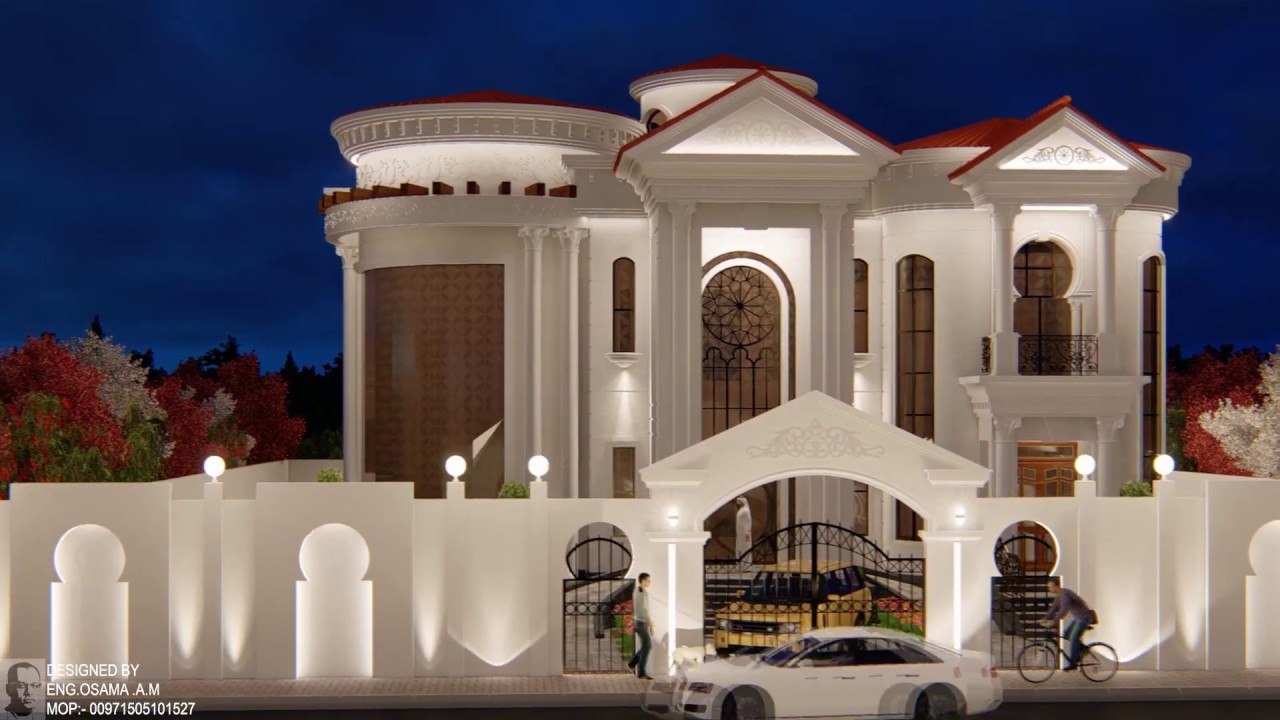 فيلا دورين على الطراز الكلاسيكي اكساء حجر Classic villa