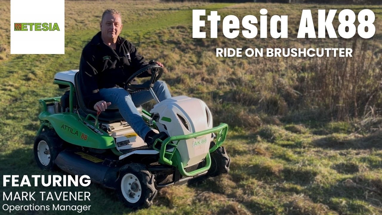 Etesia AK88 Ride on Brushcutter Walkaround