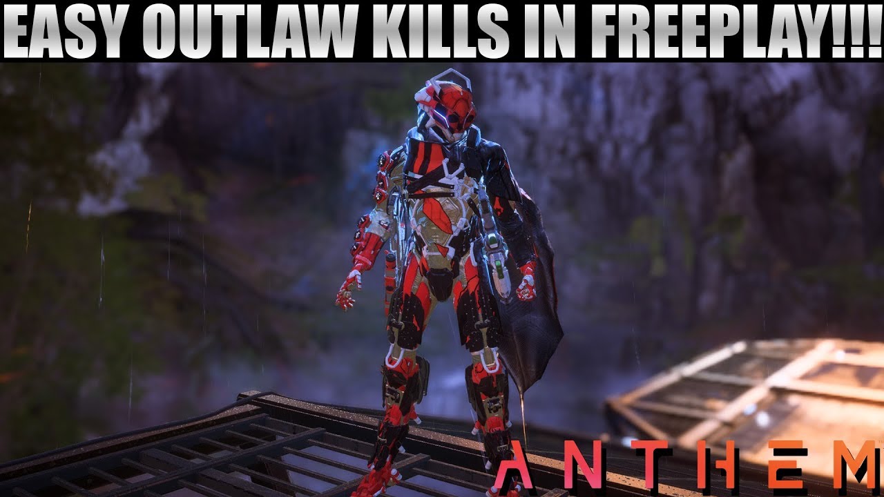 Anthem Easy Outlaw Kills in Freeplay | Challenge of Might Easy!