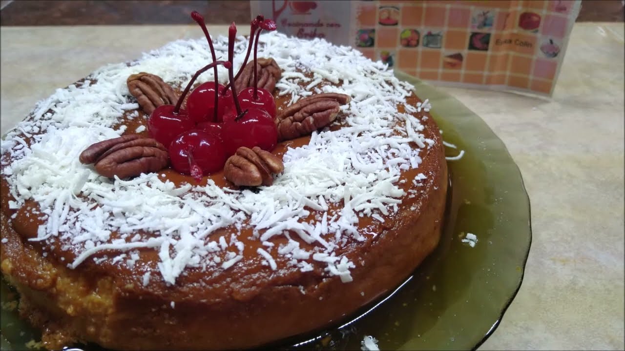 FLAN DE COCO CON TAN SOLO 3 INGREDIENTES/  SIN HORNO 
