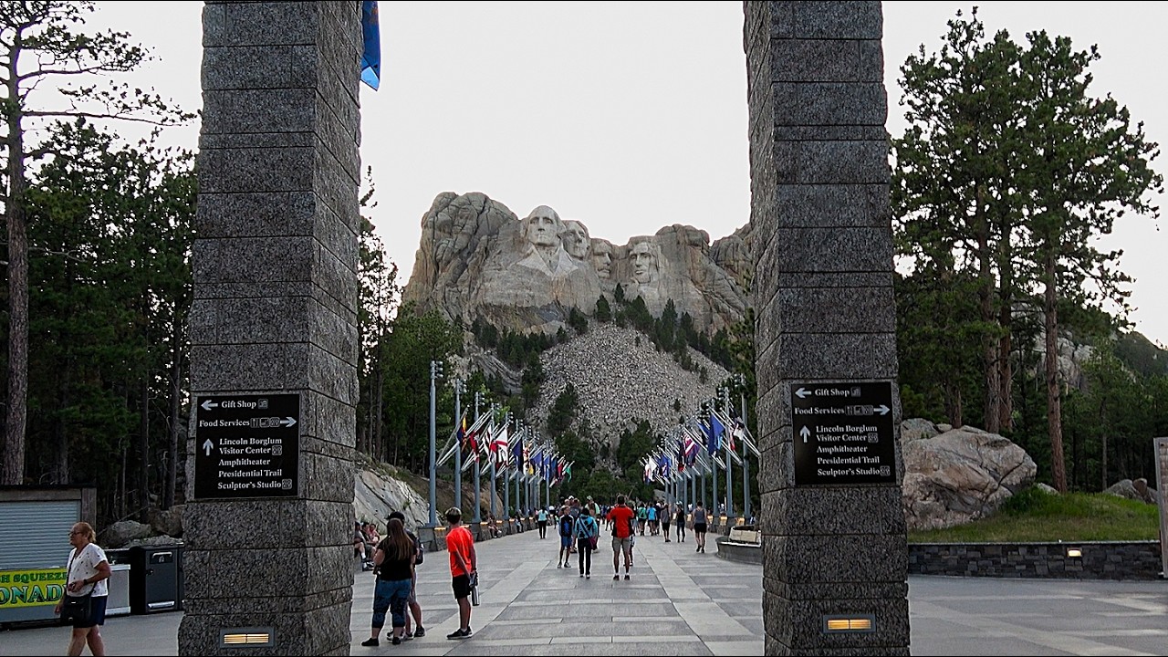 Riding through Keystone to visit Mount Rushmore