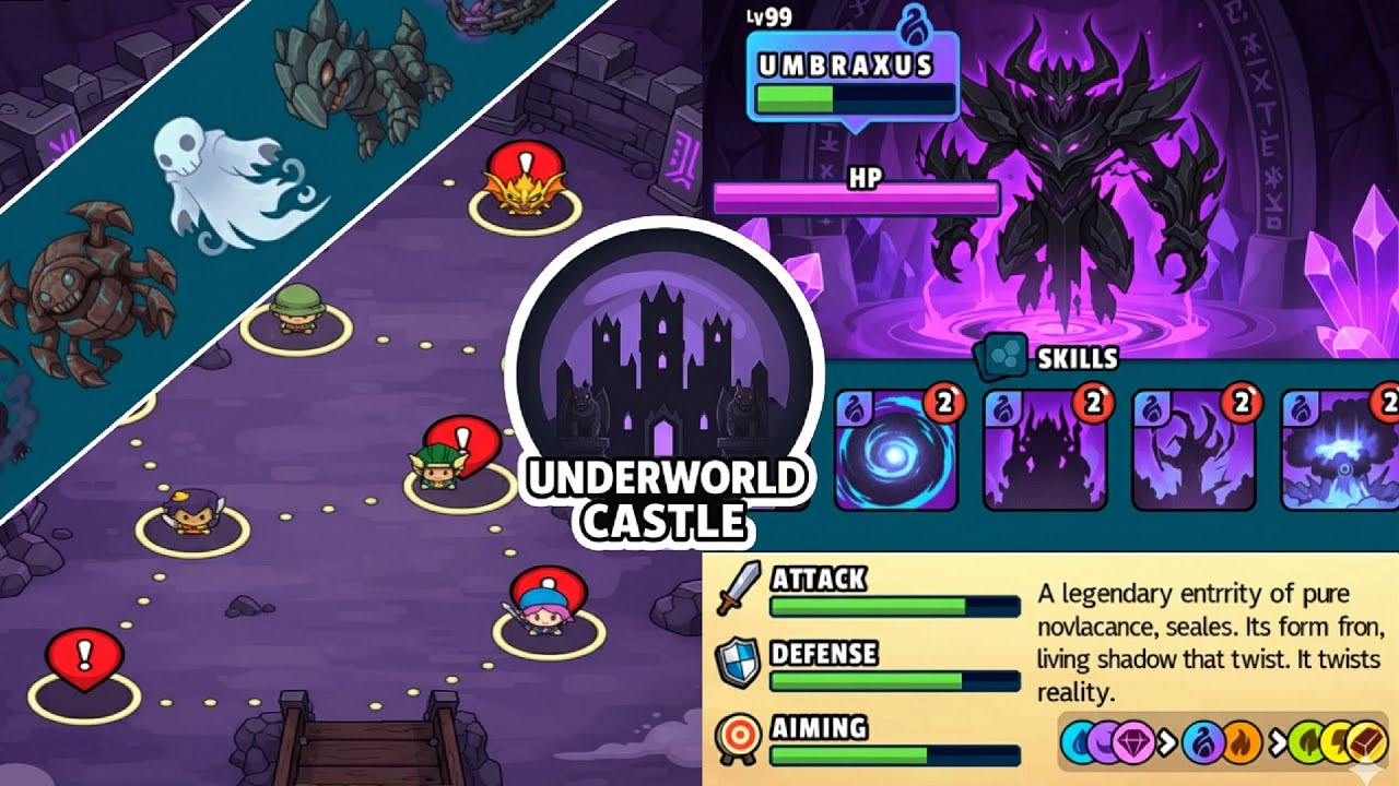 New Map Underworld Castle with New Dynamons in Dynamons World (Fan-made) | Dynamons World New Update