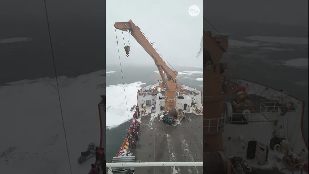 Coast Guard rescues snowmobiler from ice during blizzard