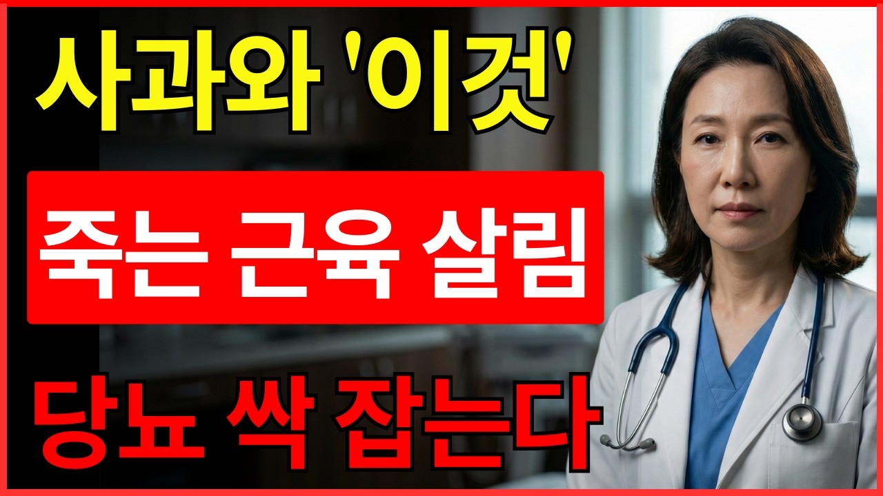 70세 넘으면 보약보다 '사과+이것' 드세요. 죽어가는 근육 살리고 당뇨까지 잡는 비결.