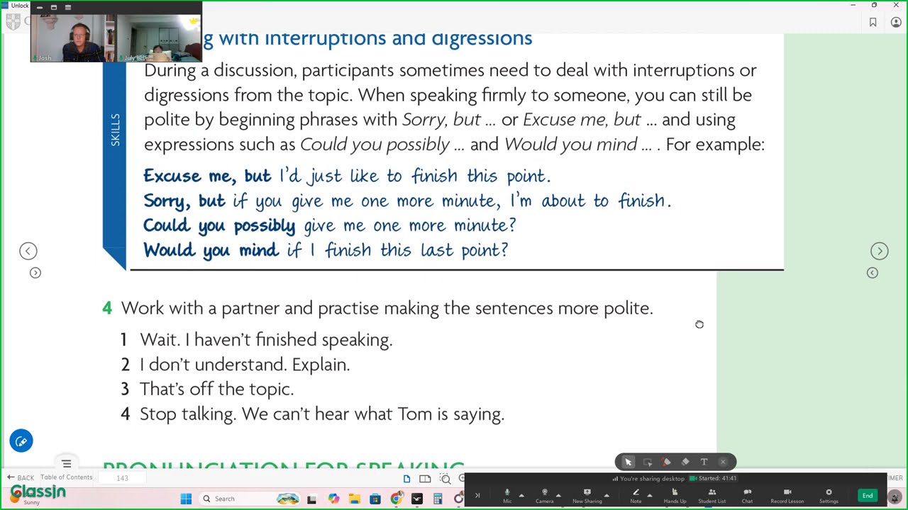 Unlock Reading and Writing Level 4: Dealing with interruptions and digressions