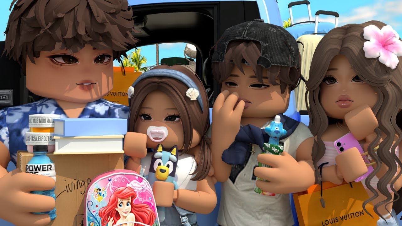 MOVING TO LOS ANGELES CALIFORNIA! CHAOTIC! DREAM BEACH HOUSE WORTH 3M?! Bloxburg Family Roleplay 🌴🌊🏠