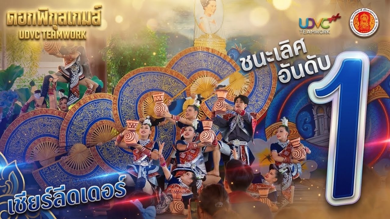 ประกวดเชียร์ลีดเดอร์ อาชีวะอุดร รางวัลชนะเลิศอันดับ1 สีฟ้า🩵