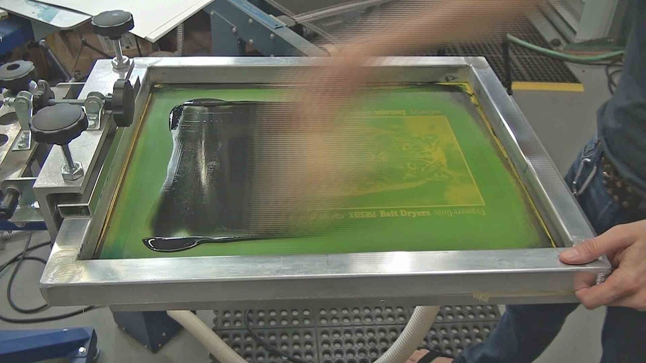 Screenprinting Paper Posters With A Textile Press And Vacuum Pallet