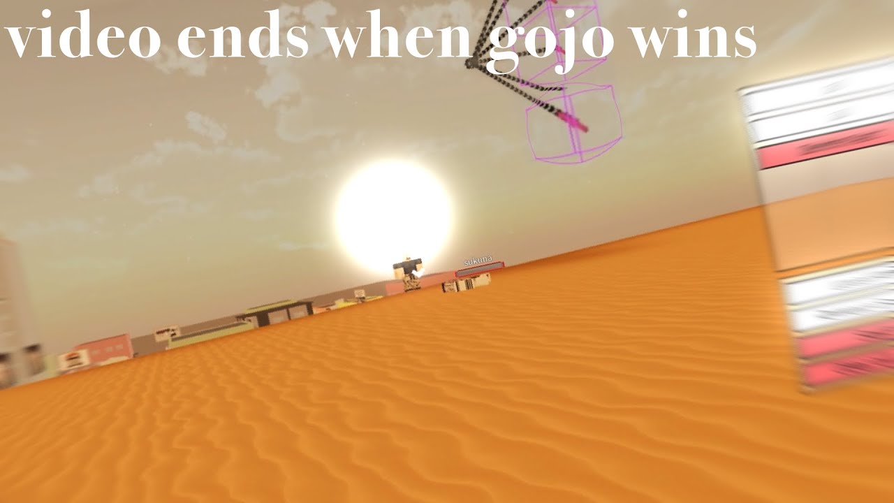 Video ends when npc gojo wins | gojo vs sukuna but as npcs | jjs