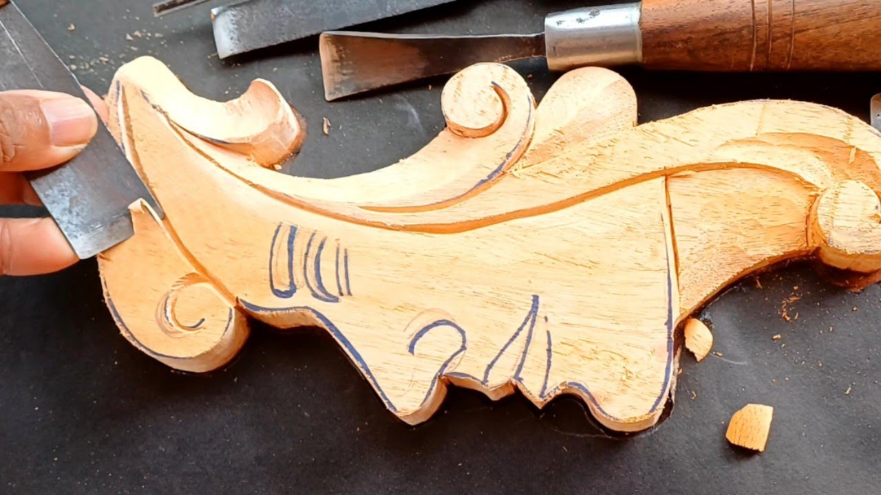 Wood Carving Female Face