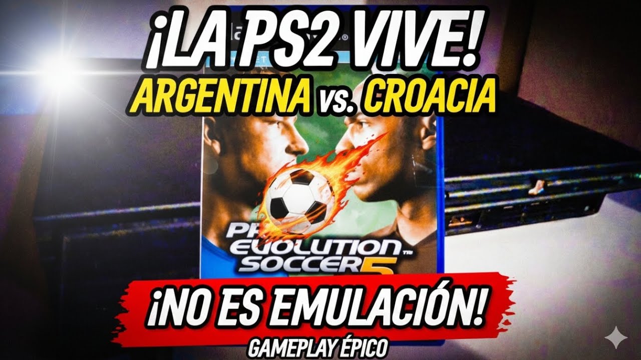 ​🎮 ¡La PS2 VIVE! Argentina vs. Croacia en el MEJOR Partido de la Historia (NO es Emulación)