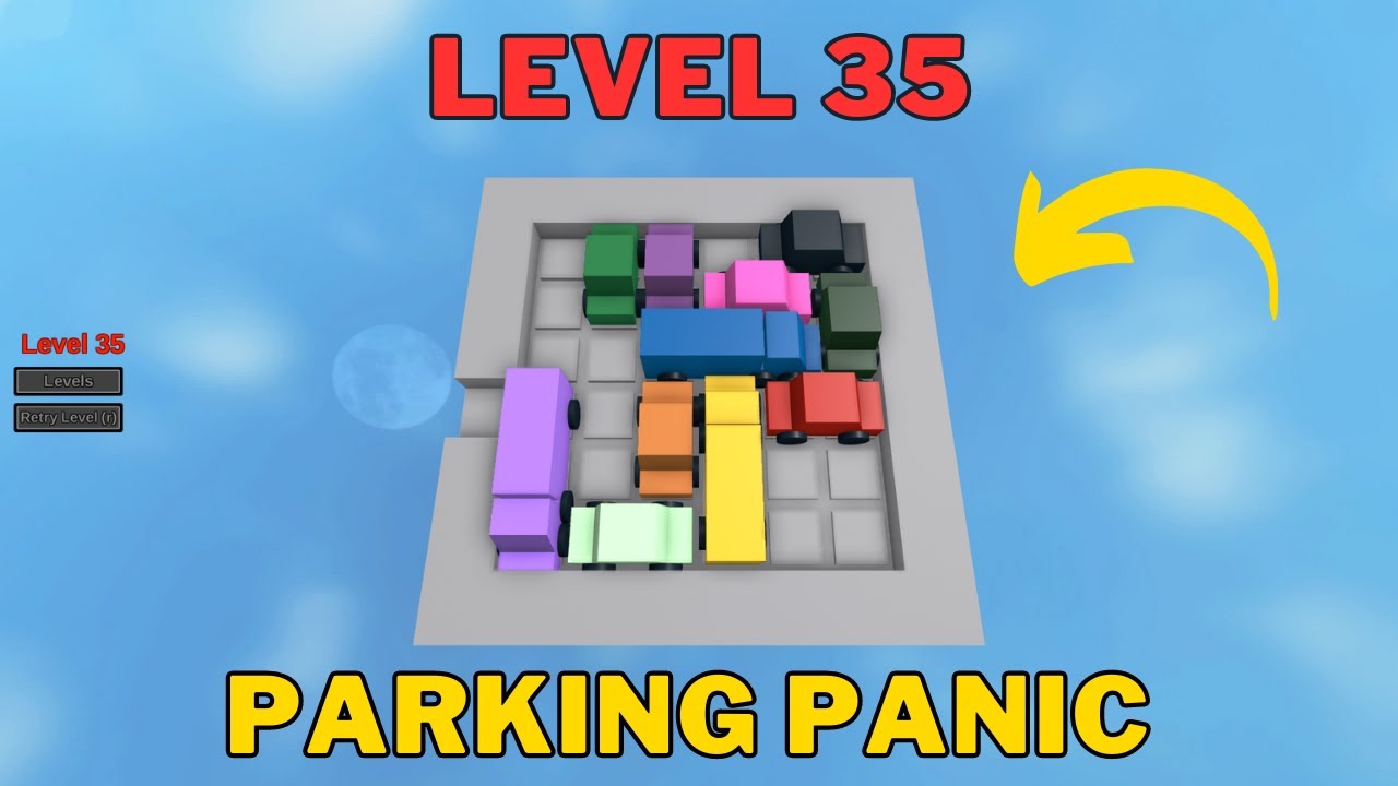 How To Solve Parking Panic Level 35 | Roblox