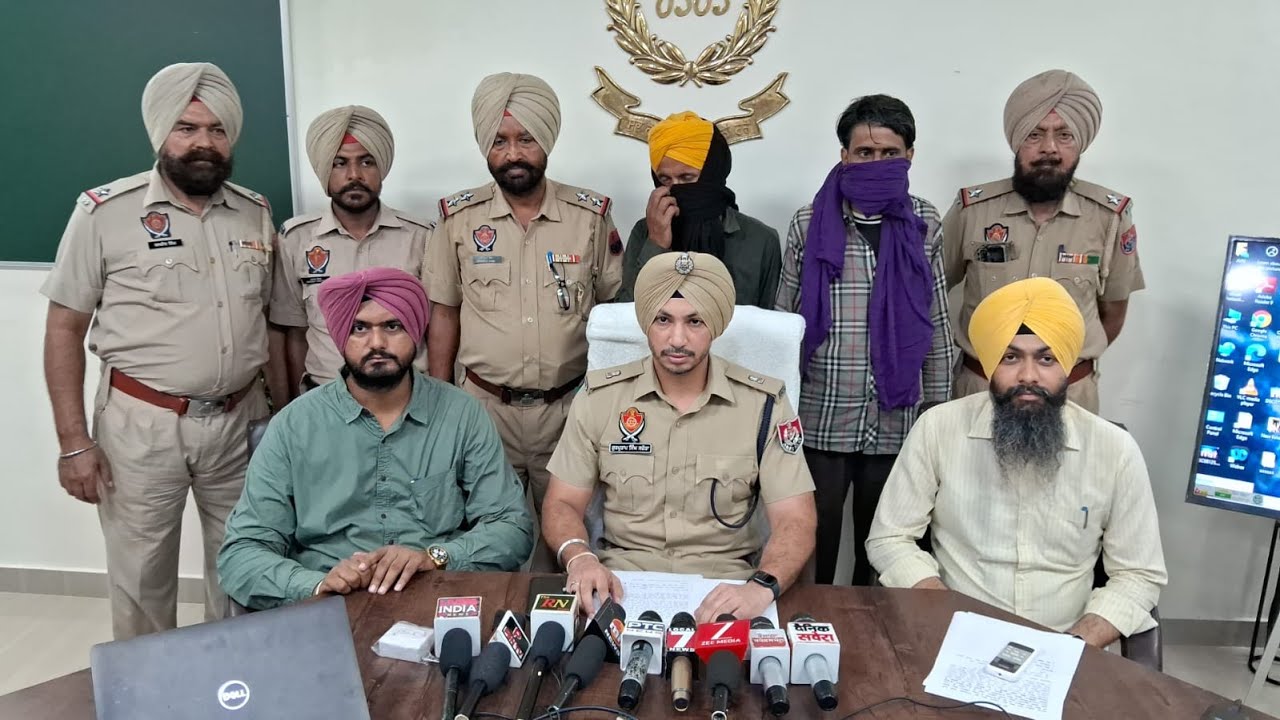 Batala Police Bust Extortion & Firing Rackets | Hand Grenade, Pistol Seized