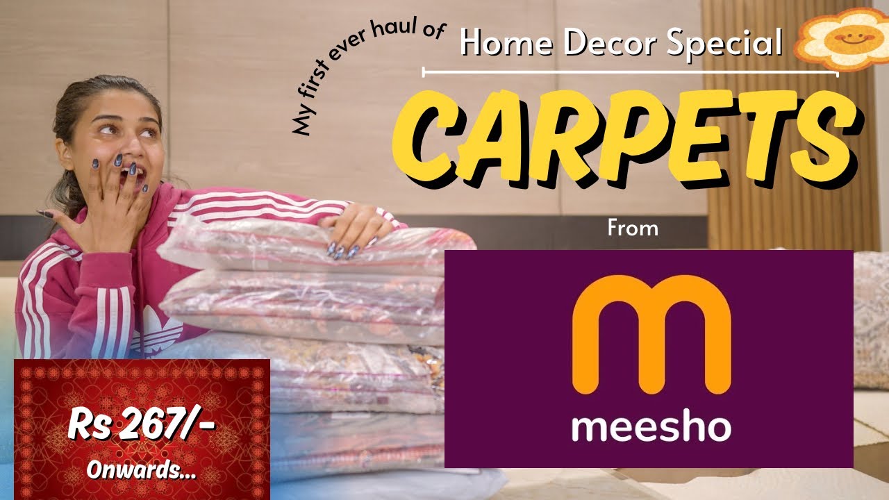 Latest & trendy CARPETS from MEESHO | Home decor | must have | gimaashi | Meesho finds