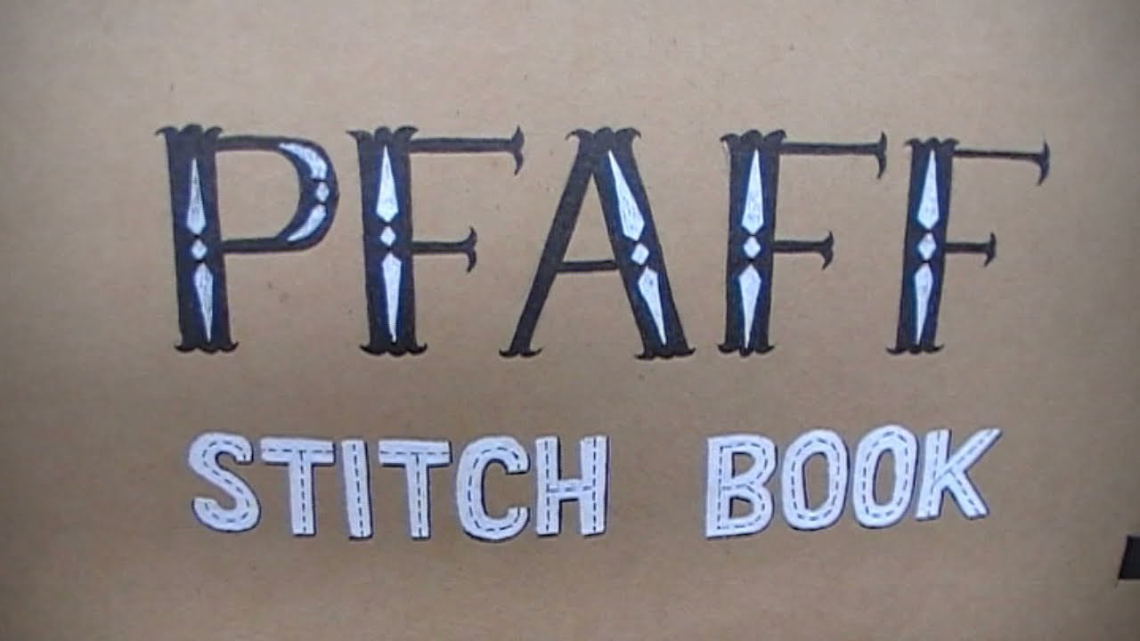 Книга стежков PFAFF Quilt Expression 720 — все декоративные строчки