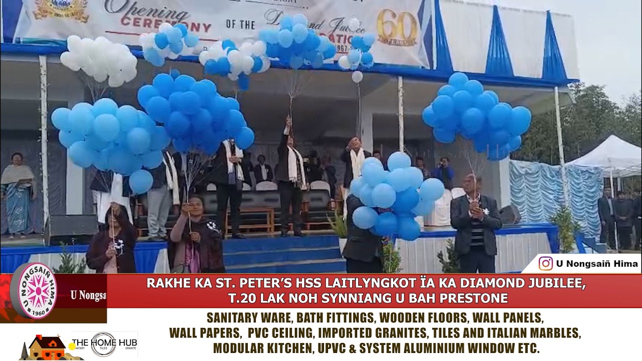 RAKHE KA ST. PETER’S HSS LAITLYNGKOT ÏA KA DIAMOND JUBILEE, T.20 LAK NOH SYNNIANG U BAH PRESTONE