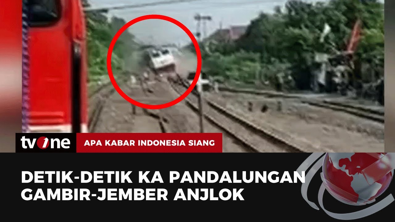 Kereta Api Pandalungan Anjlok, Lokomotif Keluar dari Rel | AKIS tvOne