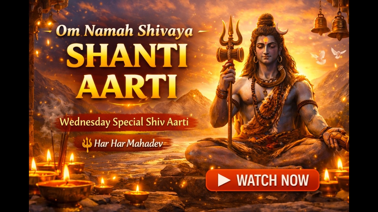 Om Namah Shivaya l 🙏 | Wednesday Special Shiv Aarti | Har Har Mahadev #mahadev #bholenath #bhakti
