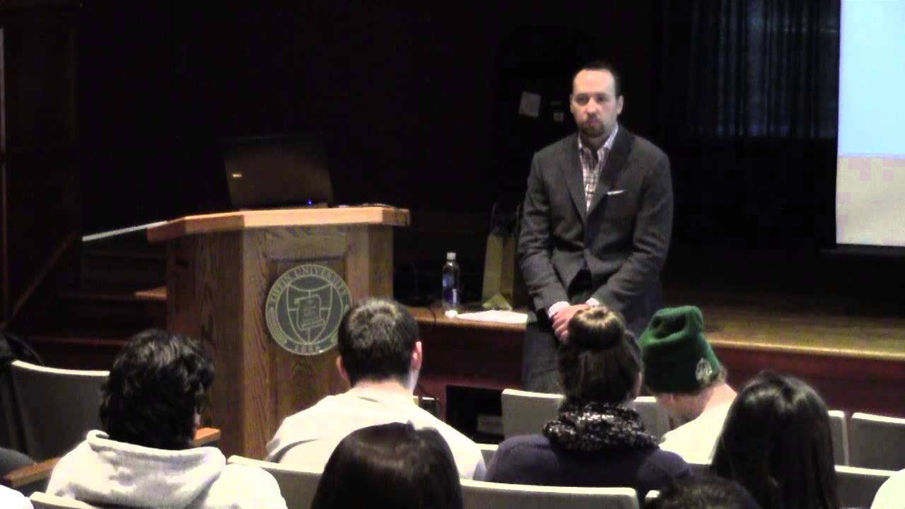 Bud Dunn at Tiffin University (March 27, 2013)