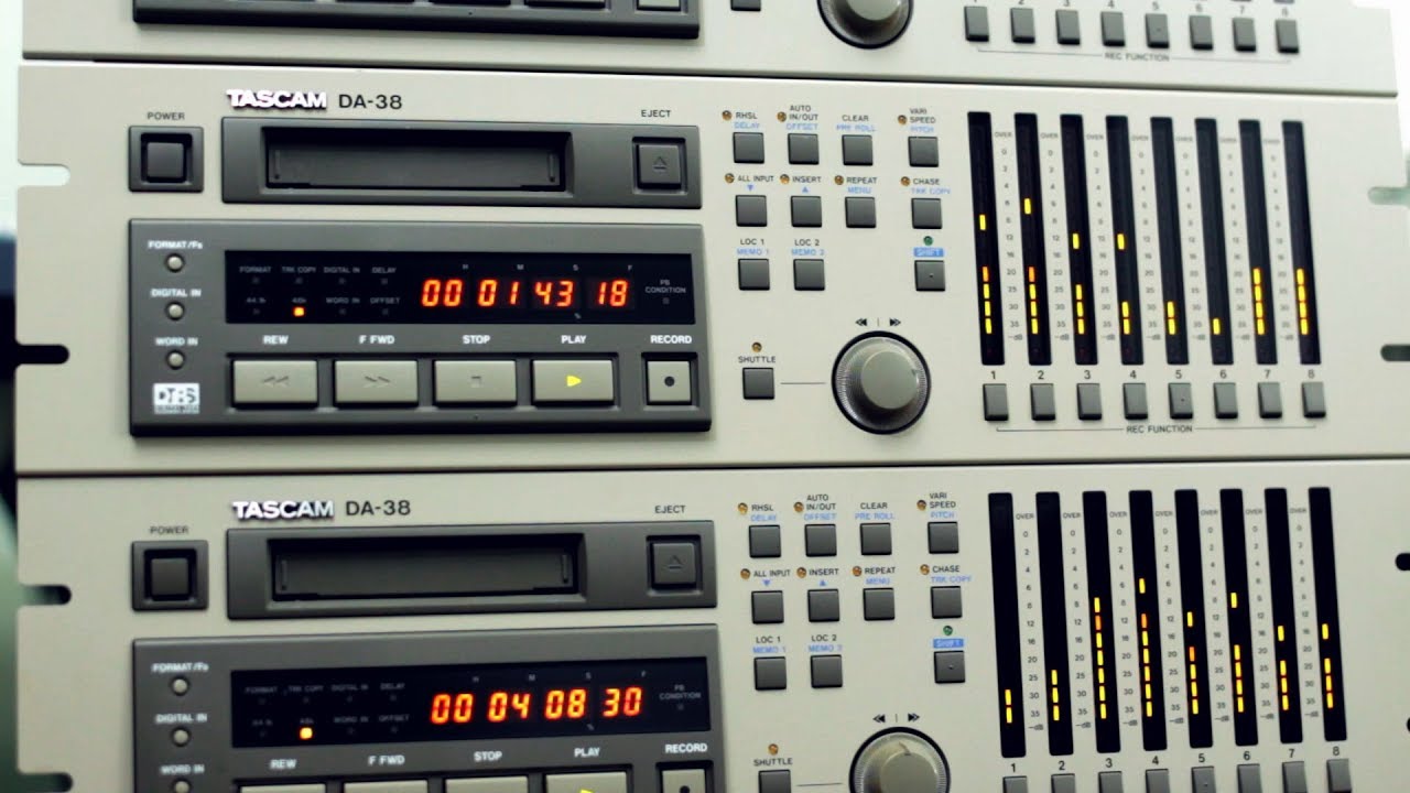 Recording with digital tape - Tascam DA-38 and the DTRS format