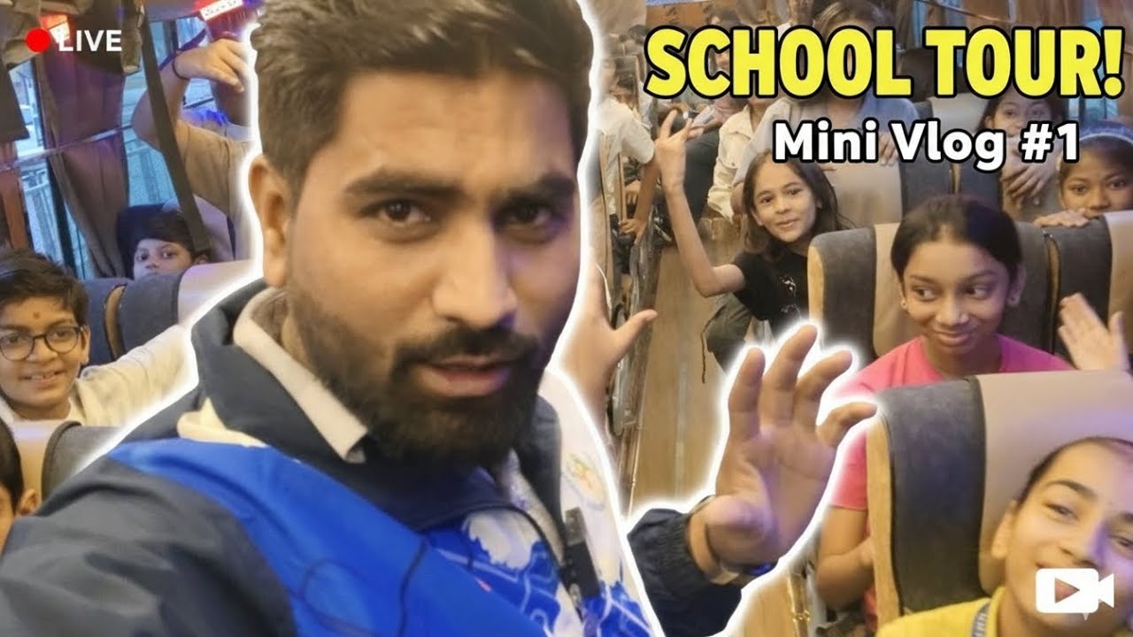 School Tour Vlog 🚌 | Full Masti with Students 😍 | Mini Vlog #1