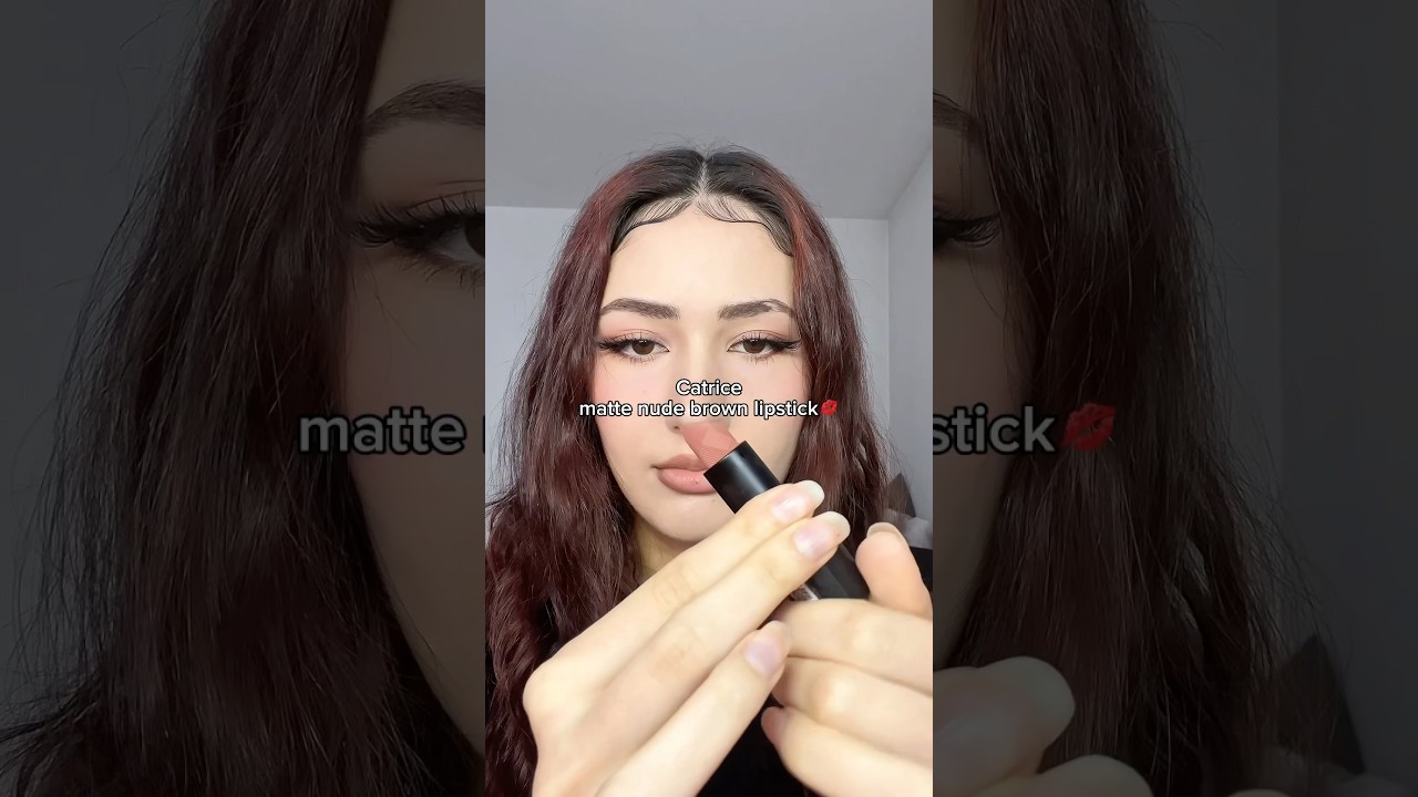 Catrice nude brown matte lipstick💋 #makeup #mattelipstick #catrice